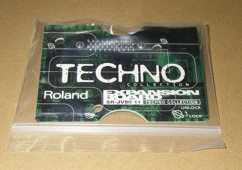★Roland EXPANSION BOARD SR-JV80-11 TECHNO COLLECTION★OK!!★MADE in JAPAN★