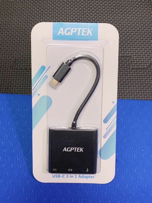 AGPTEK USB C to USB C HDMI USB3.0 変換アダプター