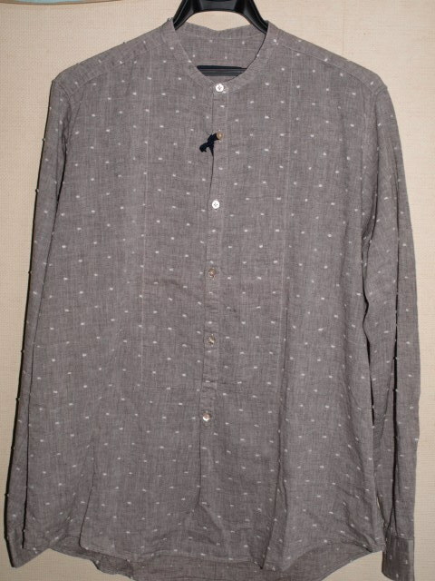 未使用 定価30，800円 THE GIGI ジジ イタリアブランド スタンドカラー 長袖シャツ