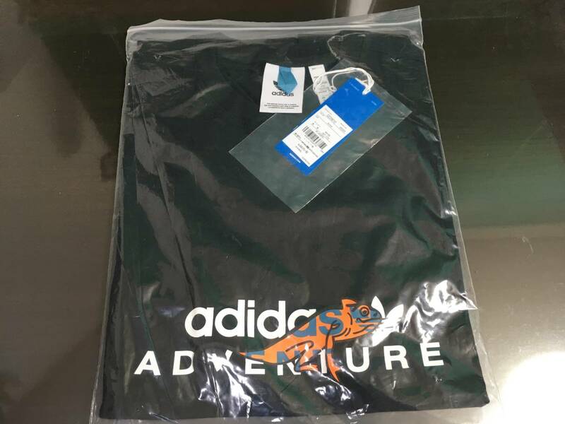 アディダス adidas アドベンチャー グラフィック カメレオン アニマル 動物 半袖Tシャツ Mサイズ 新品 オリジナルス タグ付き