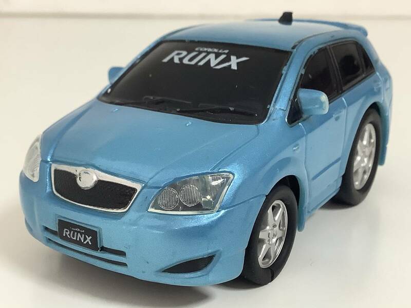 トヨタ カローラ ランクス X 121 124 前期型 2001年式~ ドライブタウン チョロQタイプ プルバックカー ミニカー カラーサンプル 色見本 青