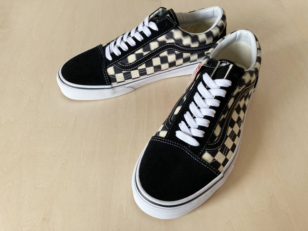 27.5cm バンズ チェック柄 オールドスクール VANS OLD SKOOL (BLUR CHECK) BLACK/CLASSIC US9.5/27.5cm VN0A38G1VJM