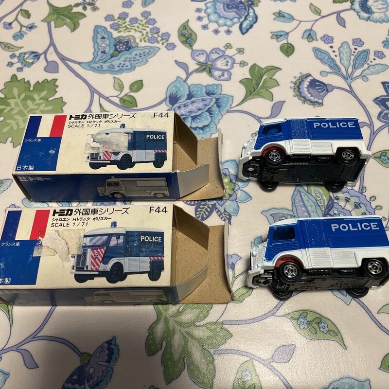 トミカ 青箱 外国車シリーズ F44 シトロエン Hトラック ポリスカー 日本製T28 保管品