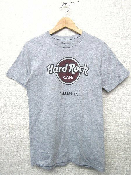 S1049:vintage Hard Rock cafe ハードロックカフェ GUAM USA Tシャツ/灰/S/メンズ レディース カットソー 半袖シャツ：3