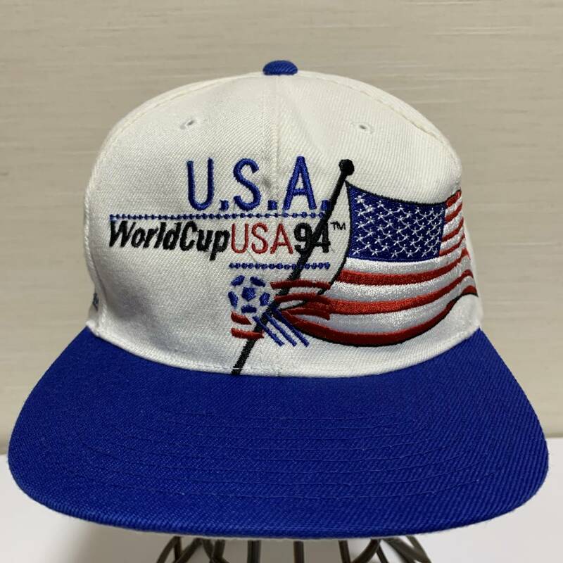 World Cup USA 94 1994年 アメリカ ワールドカップ スナップバック キャップ 刺繍 APEX (中古品 古着)