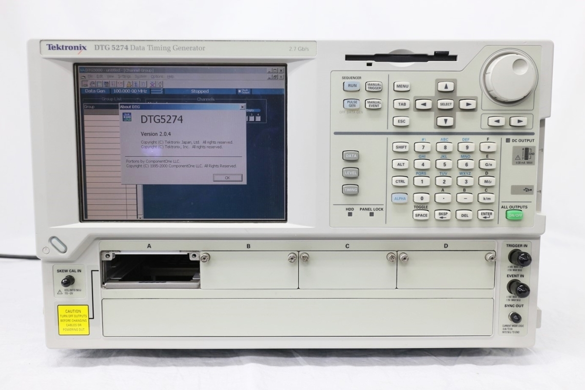 【正常動作品】Tektronix DTG5274 データタイミング・ジェネレータ