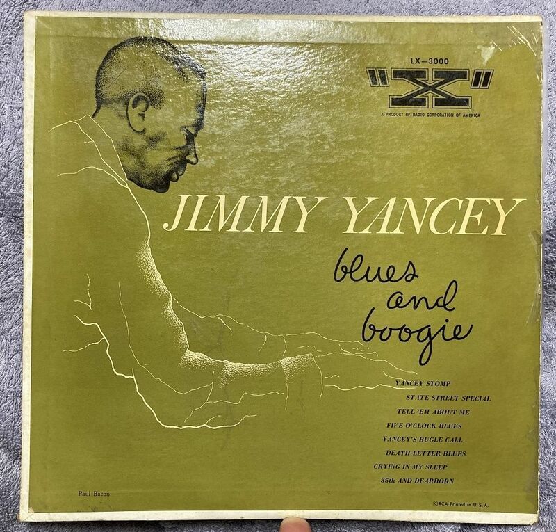 ●US盤10インチLP◆Jimmy Yancey／Blues And Boogie　◆ブギウギ・ピアノの父　ジミー・ヤンシー珠玉の作品集　LX-3000