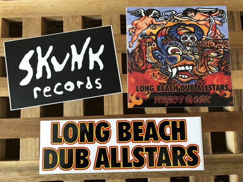 SKUNK records & LONG BEACH DUB ALLSTARS ステッカー/シール　3枚セット