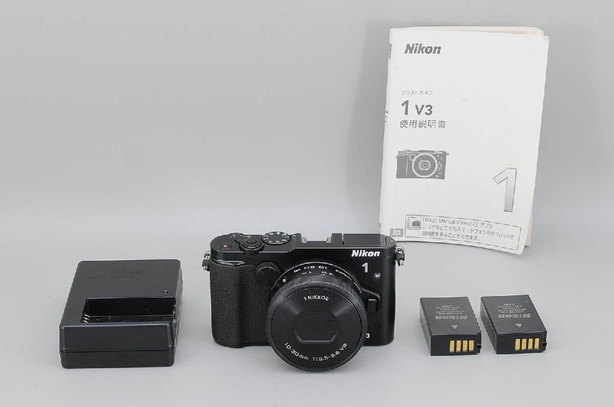 ◆難あり◆ニコン Nikon 1 V3 ボディ + 1NIKKOR 10-30mm F3.5-5.6 VR #12897