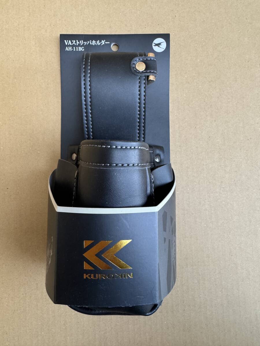 新品・未使用　VAストリッパホルダー AH-11BG Light PU Leatherシリーズ（黒金）KUROKIN FUJIYA（フジ矢）◇送料無料◇