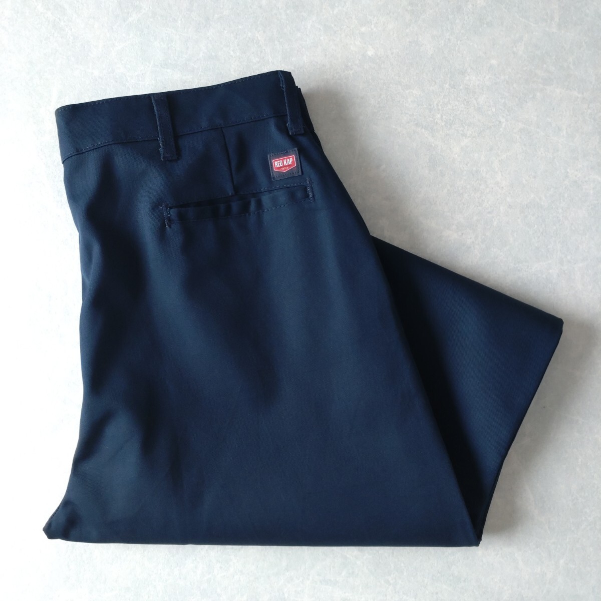 ■古着 RED KAP レッドキャップ PT20NV0 ワークパンツ チノ ネイビー 紺 デッドストックコンディション W38L30【L6308】