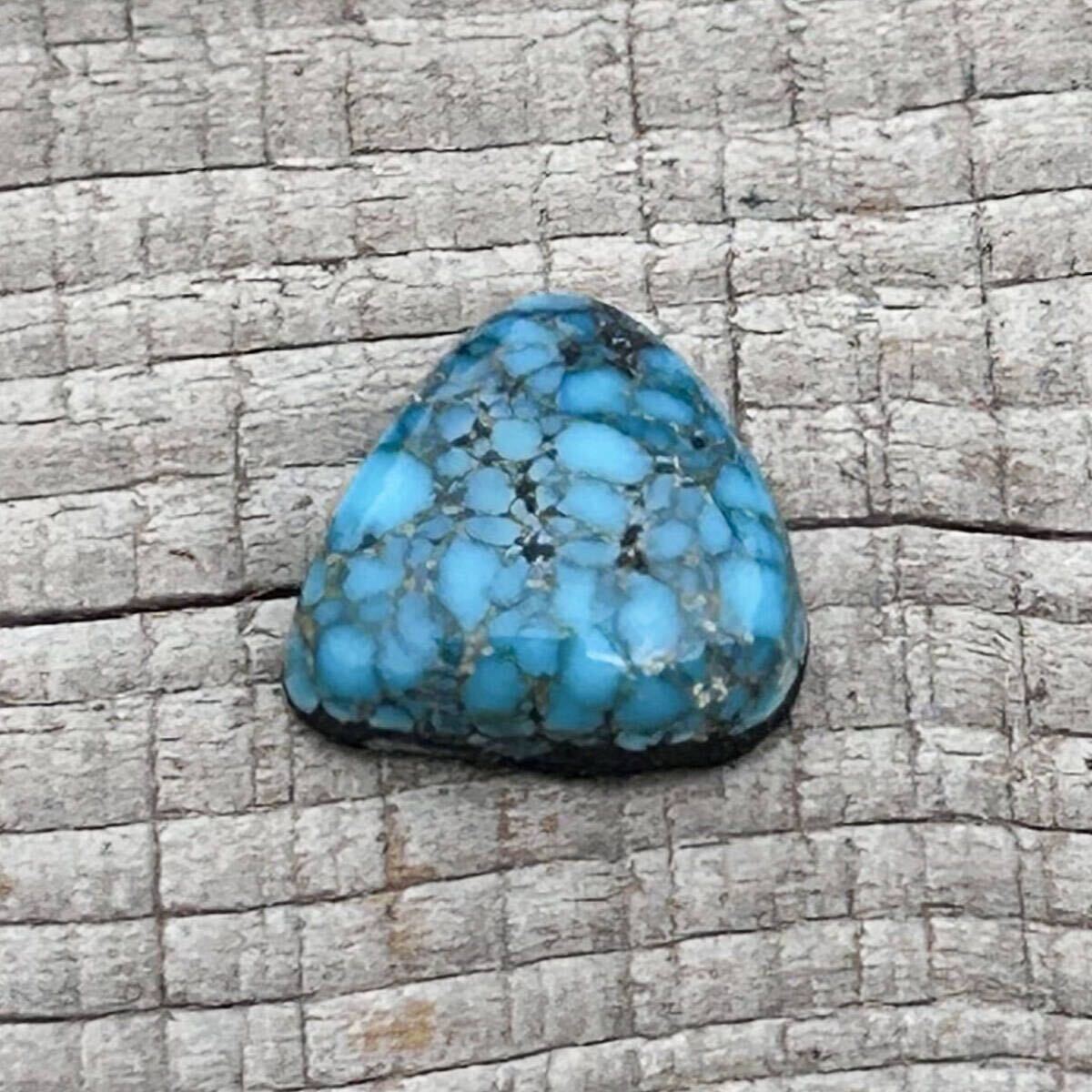 Lone Mountain Turquoise ローンマウンテン ターコイズ 4.6ct 彫金 シルバー インディアン ジュエリー ウエスタン　トルコ石 裸石　(830)