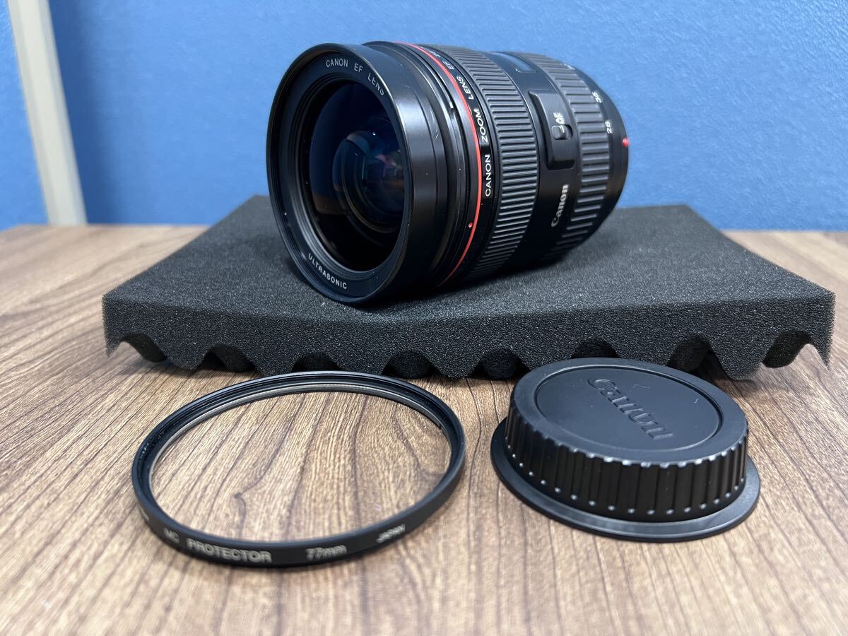 美品 Canon EF 28-70mm F2.8 L USM AF・MF確認済 プロテクター付 現状品優先 キヤノン 大口径標準ズーム