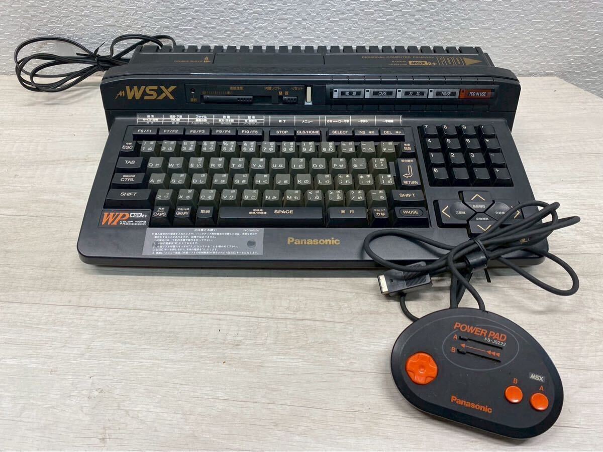Panasonic 1円スタート Panasonic FS-A1WSX MSX2+ FDD搭載 起動確認済 純正POWER PAD付 現状品1 円スタート売り切り