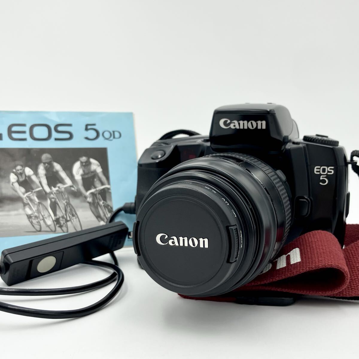 Canon キャノン フィルム一眼レフカメラ EOS5 QUARTZ DATE 本体 / EF100mm F2.8 マクロ USM レンズ 中古品 現状品