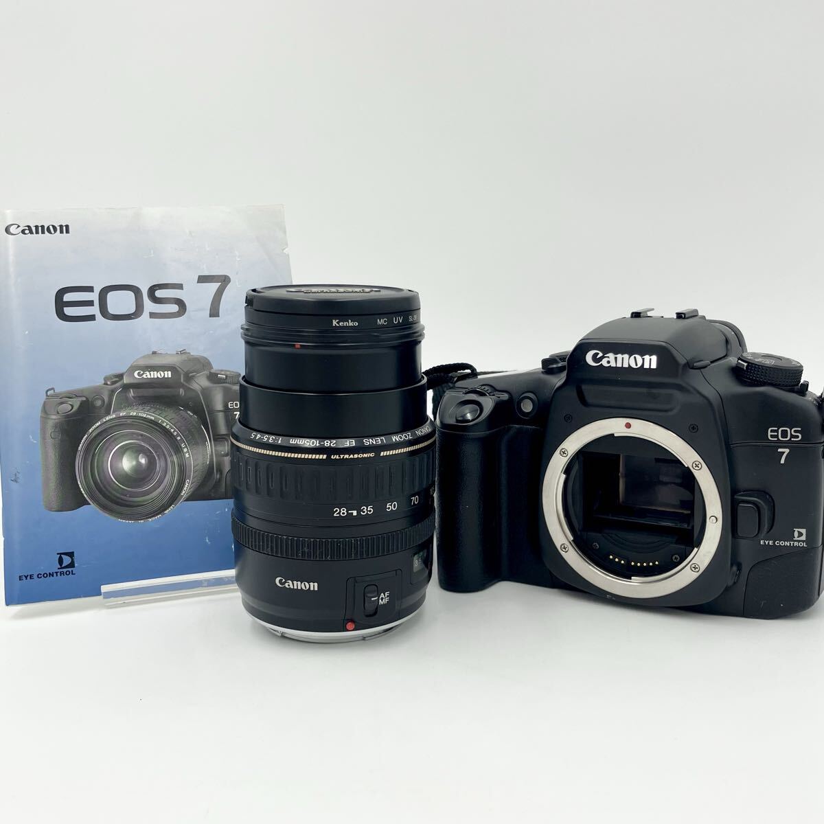 Canon キャノン USMズームレンズ ZOOM LENS EF 28-105mm F3.5-4.5 / EOS7 フィルム一眼レフカメラ 中古品 現状品