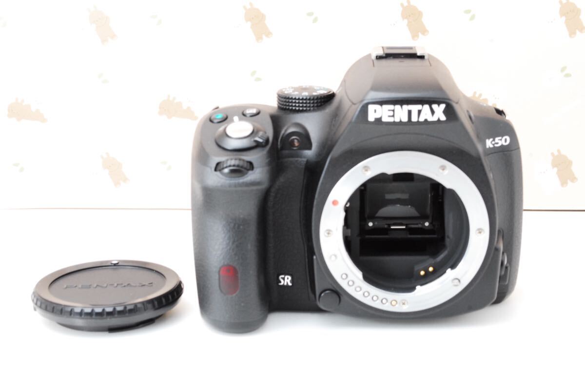 1円〜★ペンタックス k-50 ブラック★高性能デジタル一眼レフカメラ★リコー RICOH