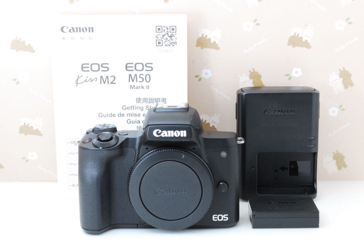 1円〜訳ありジャンク★美品★Canon EOS Kiss M2★最新機種♪4K＆自撮り＆wifi搭載 
