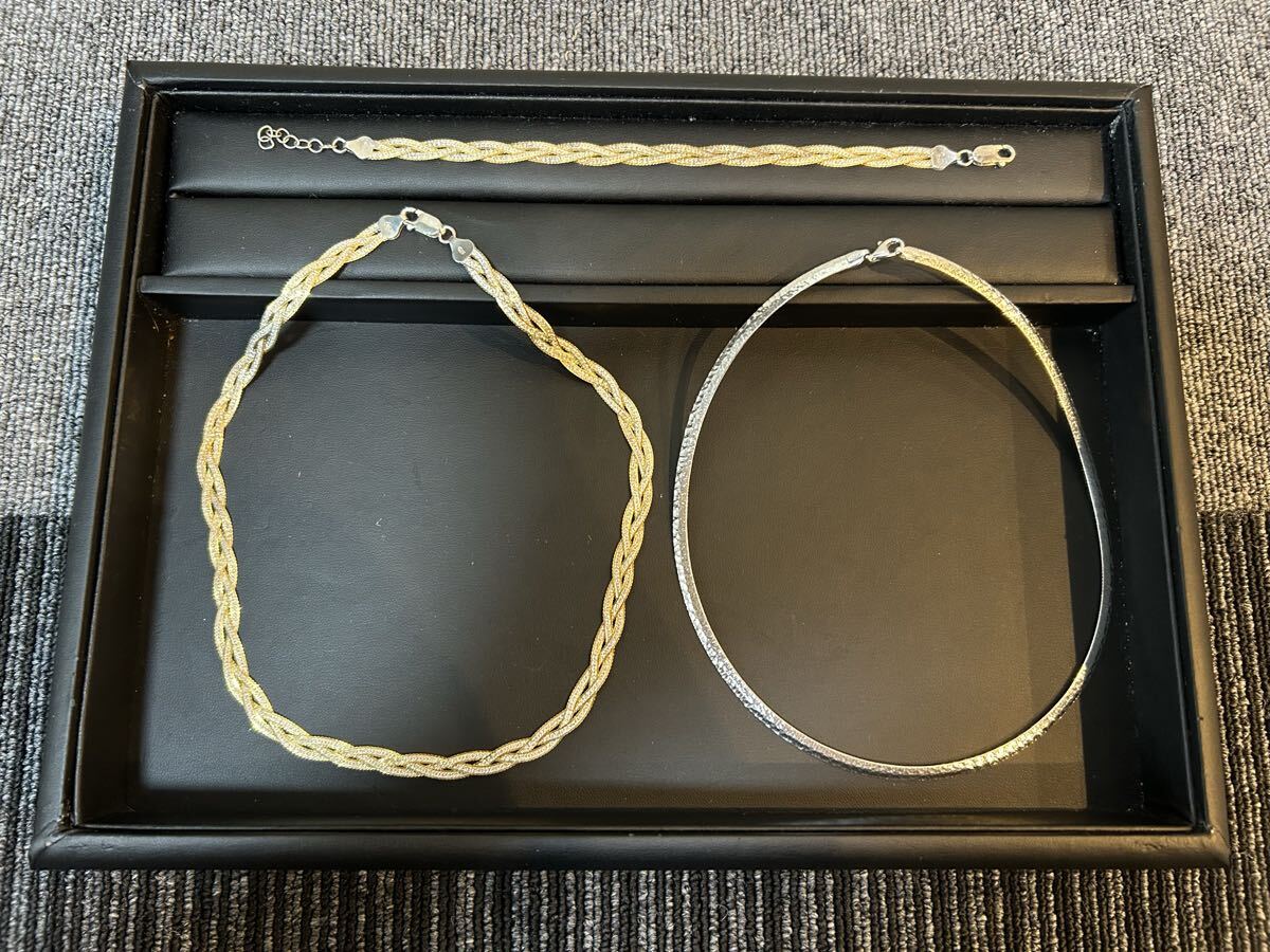 シルバー　ネックレス　ブレスレット　まとめ　925 27g A_272