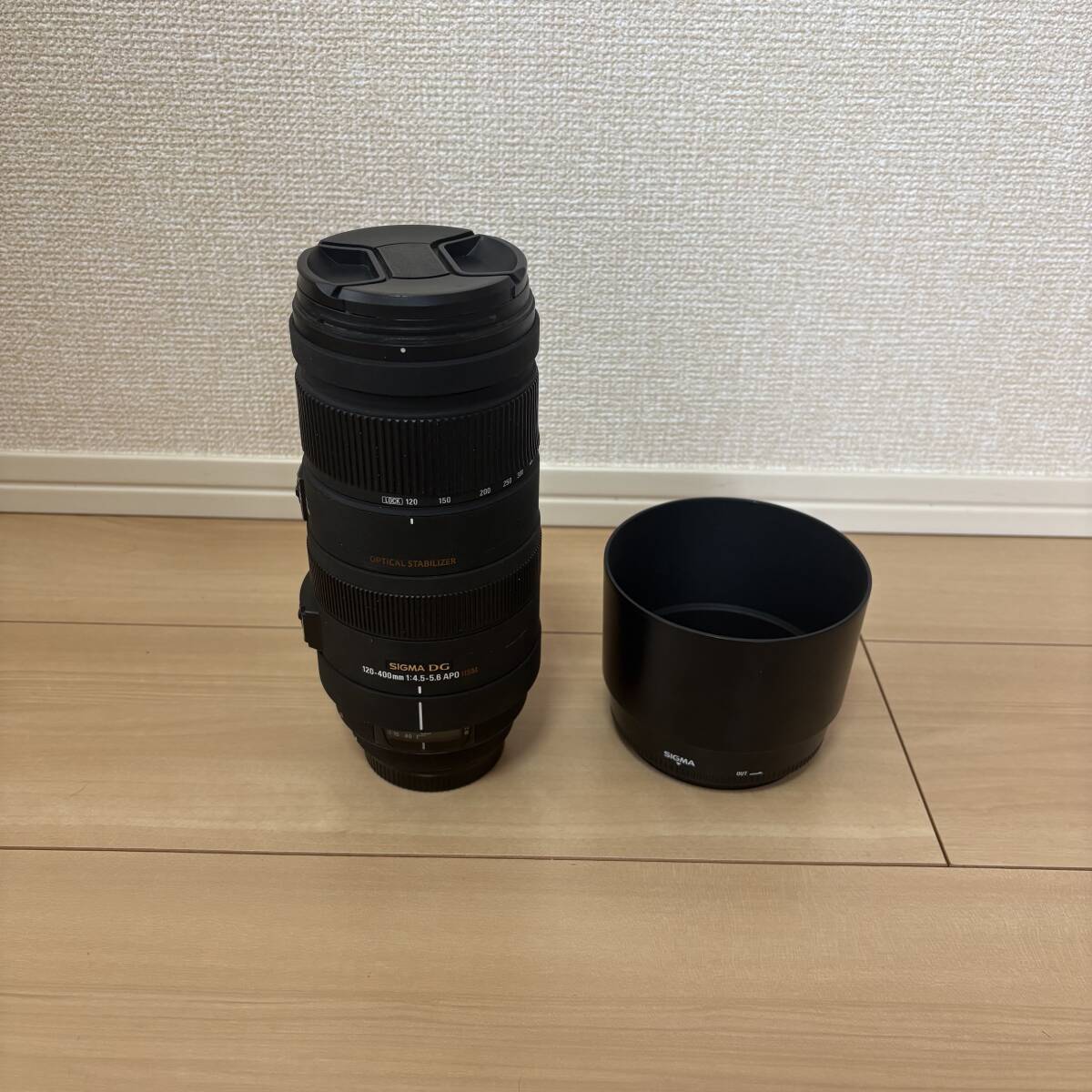 1円〜 シグマ Sigma 120-400mm 1:4.5-5.6 DG APO HSM Canon キャノン用 レンズ オートフォーカス 一眼レフカメラ用 フード