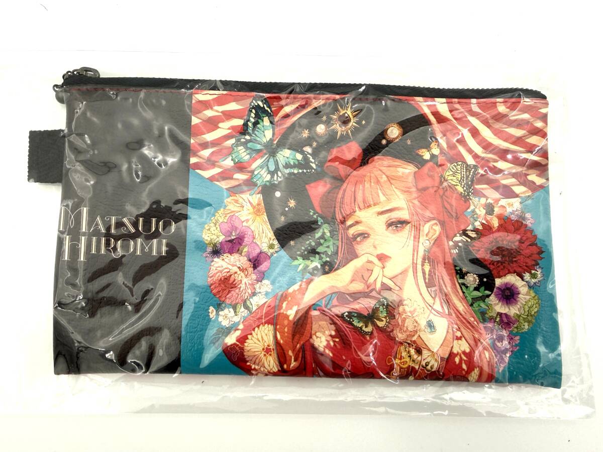 マツオヒロミ　限定品　イラストポーチ　マツオヒロミ展