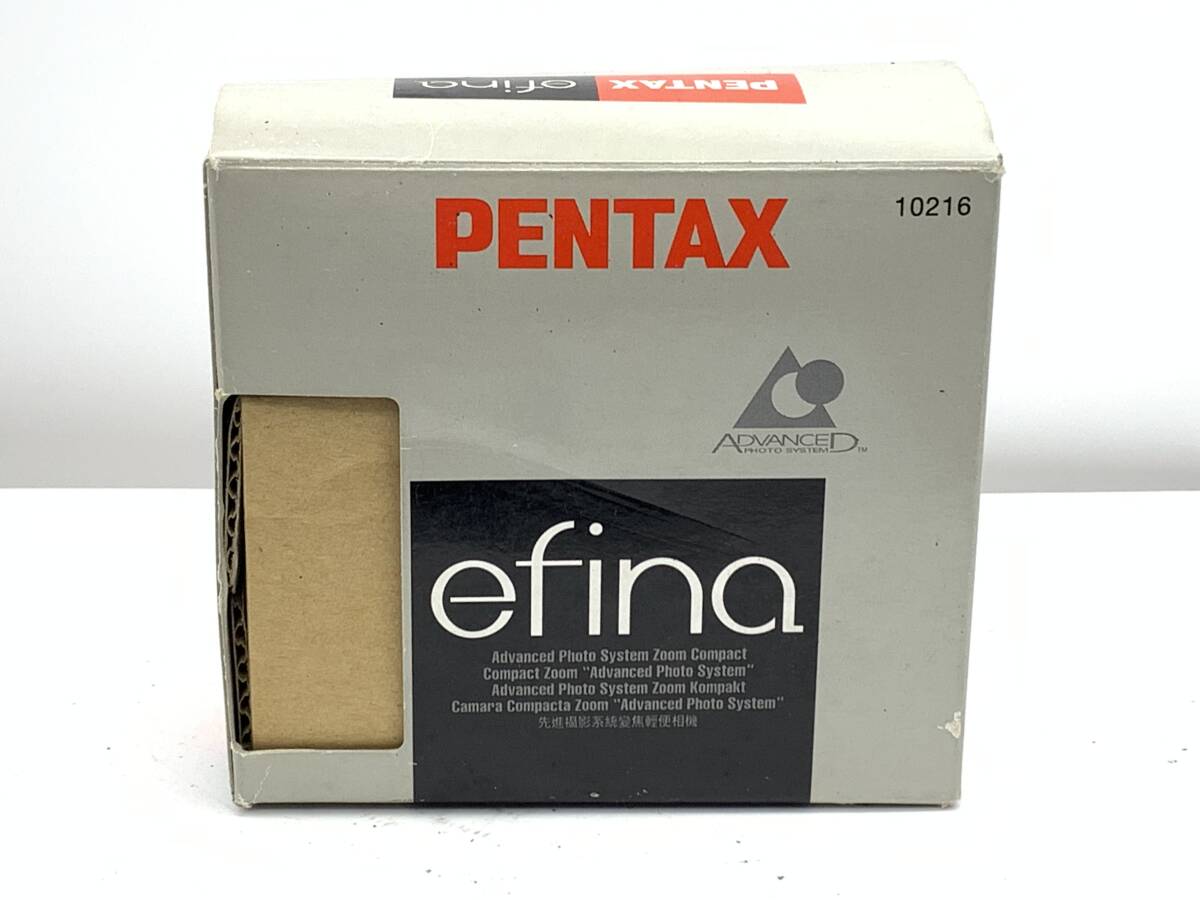 【未使用？/現状品/動作未確認/ジャンク/綺麗です】希少 元箱付 PENTAX efina コンパクトカメラ　(101)