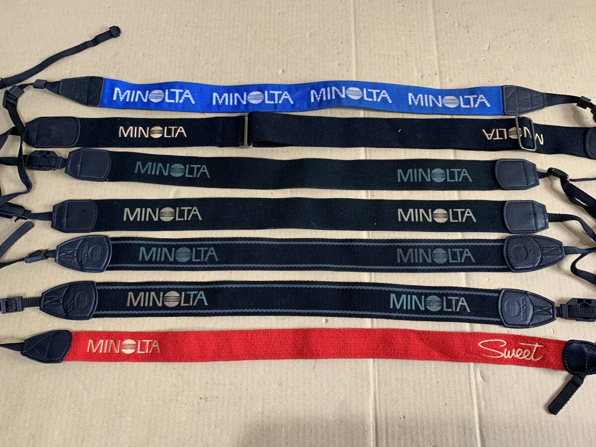 【7個】ミノルタ MINOLTA カメラ ストラップ 現状品まとめてジャンクセットまとめ (108)