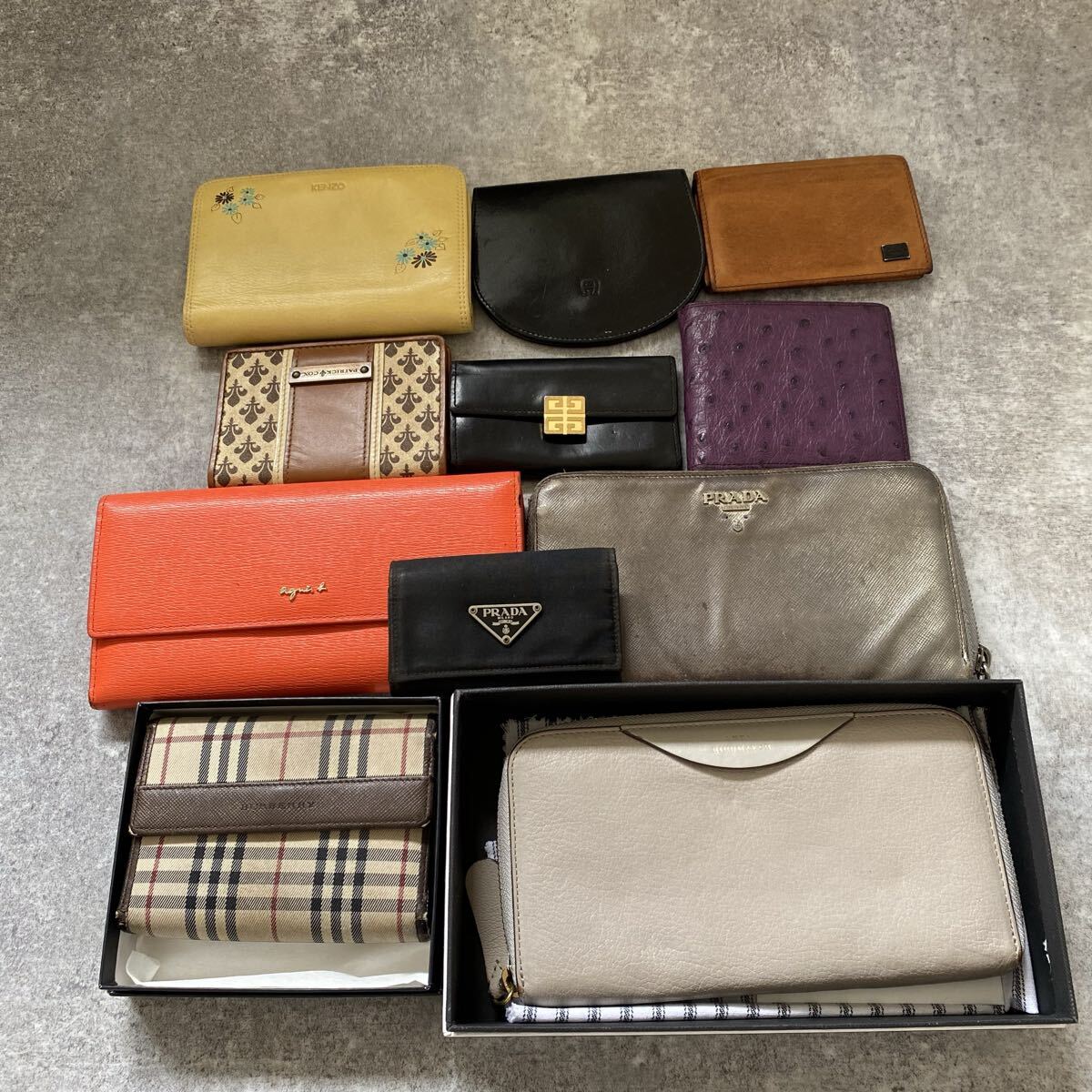 1スタ〜　PRADA プラダ　Burberry バーバリー　ジバンシー　財布　まとめ　11点　セット　 キーケース 長財布 