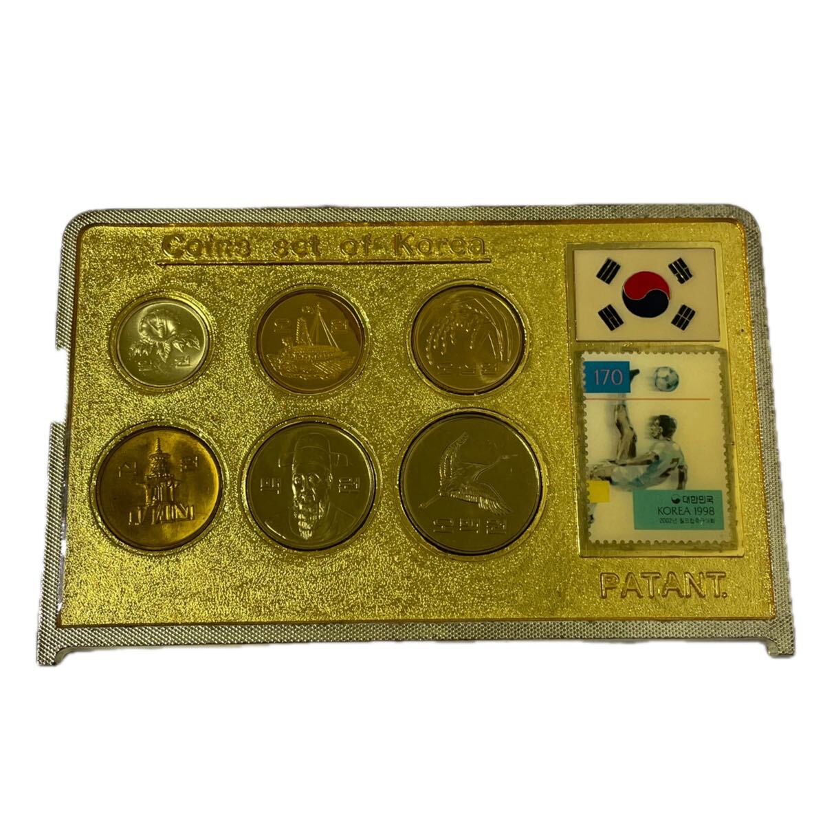 岸170 ①Coins set of Korea 韓国 記念硬貨 記念コイン セット ソウルオリンピック KOREA コイン 記念硬貨6枚 記念切手セット 