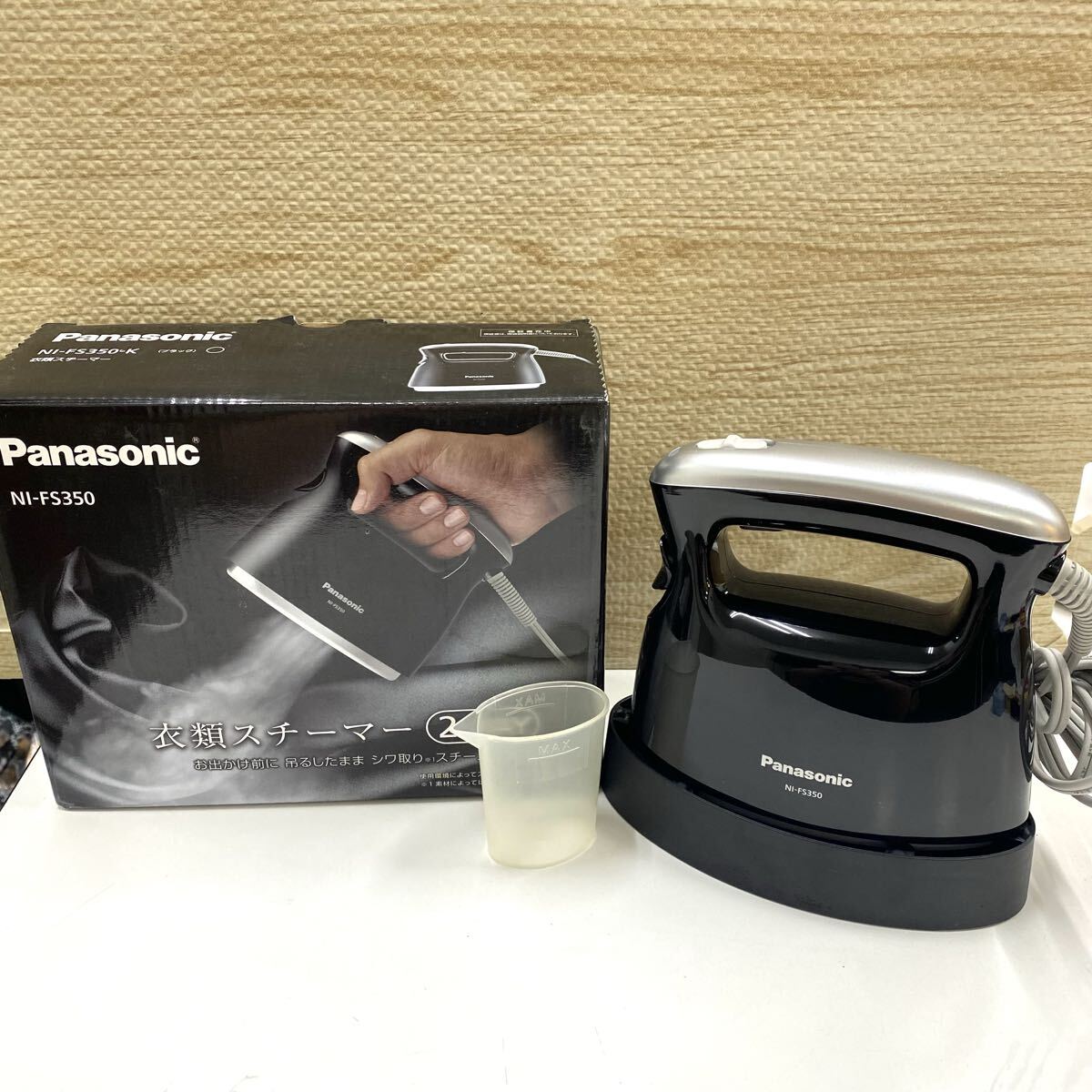 瀧511 Panasonic パナソニック 衣類スチーマー 2WAY NI-FS350 ブラック アイロン コンパクト 動作OK 