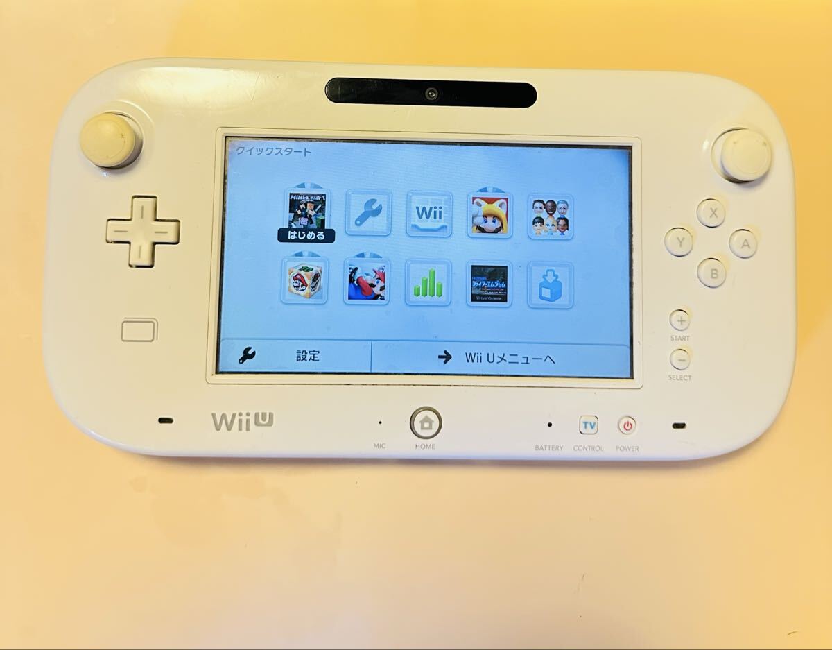 P94 Nintendo Wii U GamePad WUP-010 ホワイト 動作確認済み ゲームパッド 本体のみ 中古 Nintendo WiiU