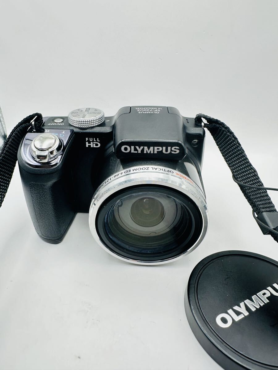 P96 OLYMPUS SP-720UZ 14MP Full HD 光学26倍ズーム 動作確認済み 中古美品 ブラック OLYMPUS SP-720UZ