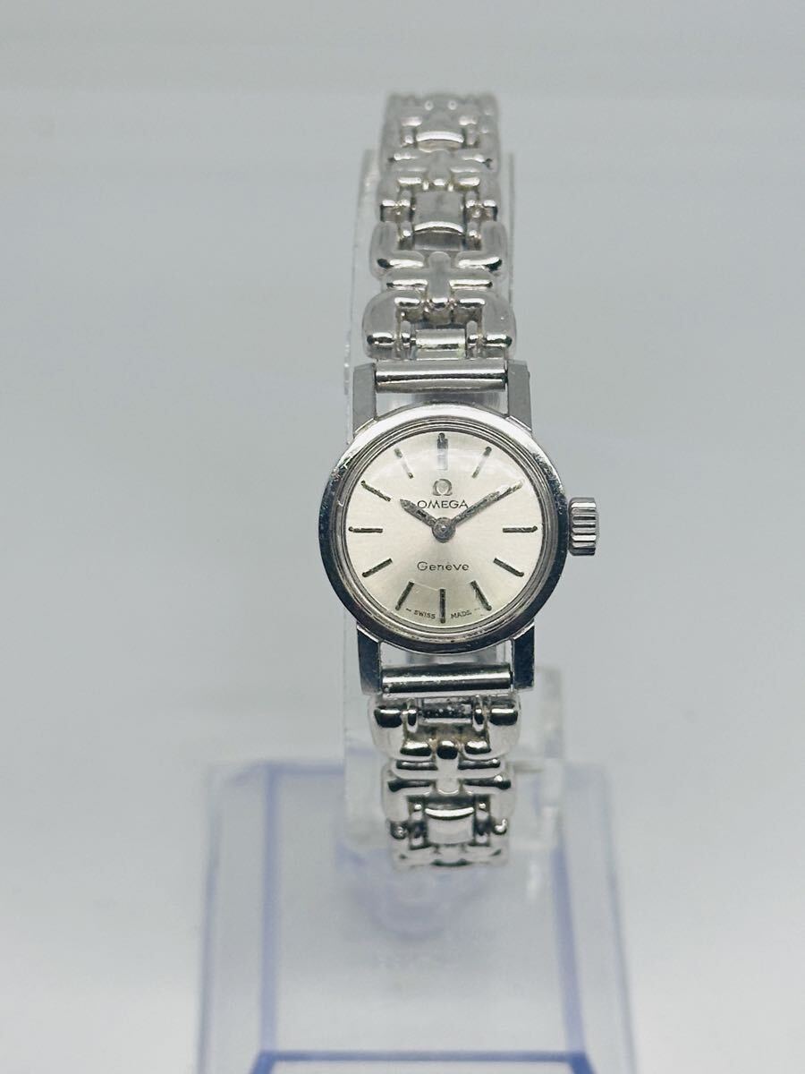 No.20 OMEGA Geneve レディース腕時計 シルバー文字盤 手巻き アンティーク SWISS MADE 中古 OMEGA オメガ