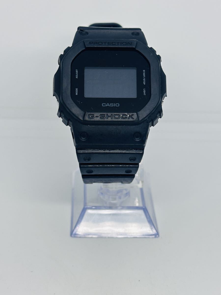 No.26 CASIO G-SHOCK DW-5600BB デジタル メンズ ブラック スクエアモデル 樹脂バンド 45mm 中古