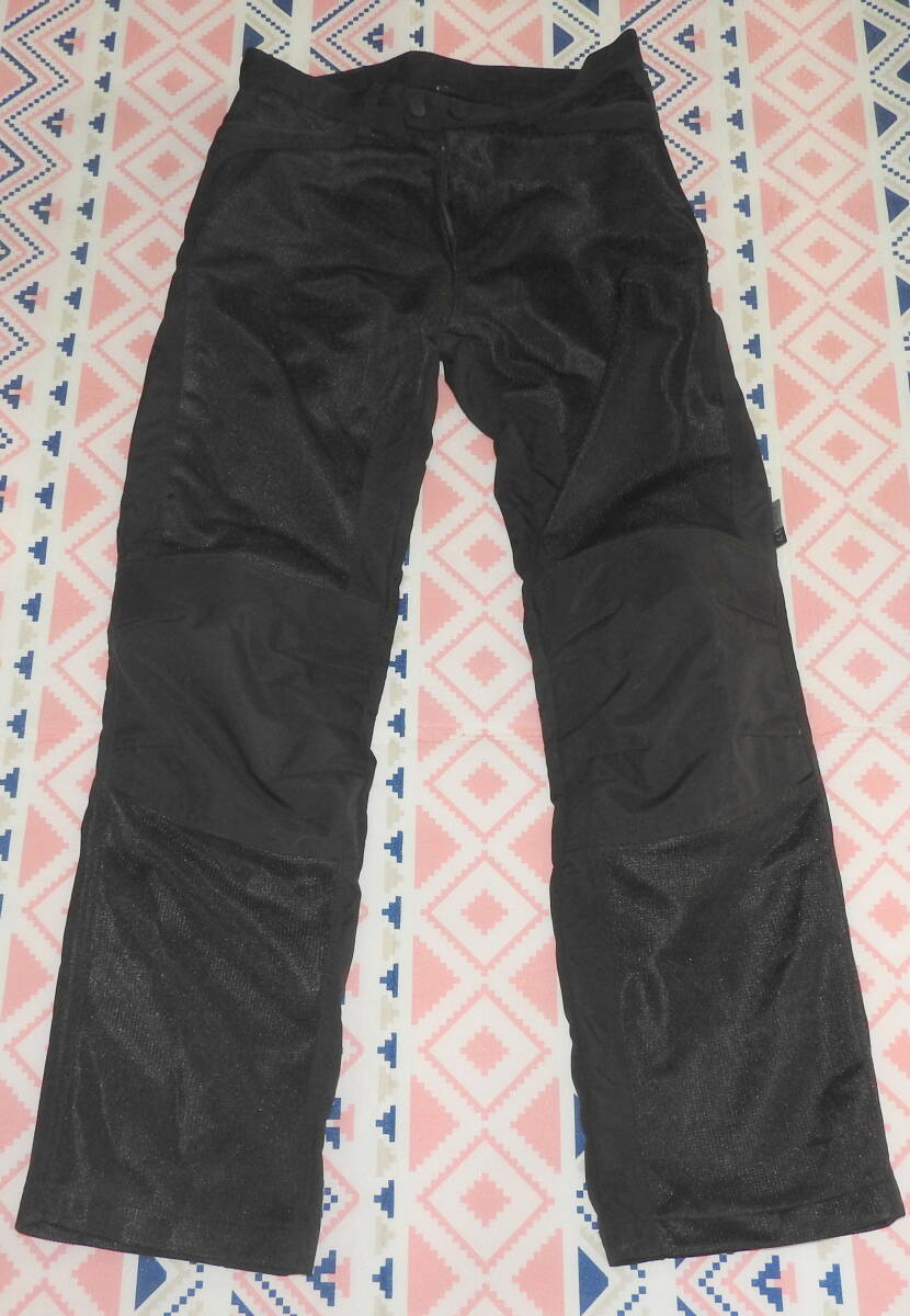 KOMINE コミネ★メンズ メッシュライディングパンツ★黒★Ｌサイズ★膝・腰プロテクター付★USED品