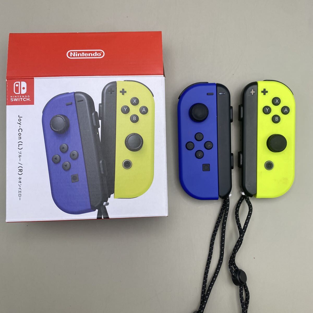 任天堂 Nintendo Switch/ニンテンドースイッチ Joy-Con ジョイコン ブルー/ネオンイエロー 動作確認済（22983）