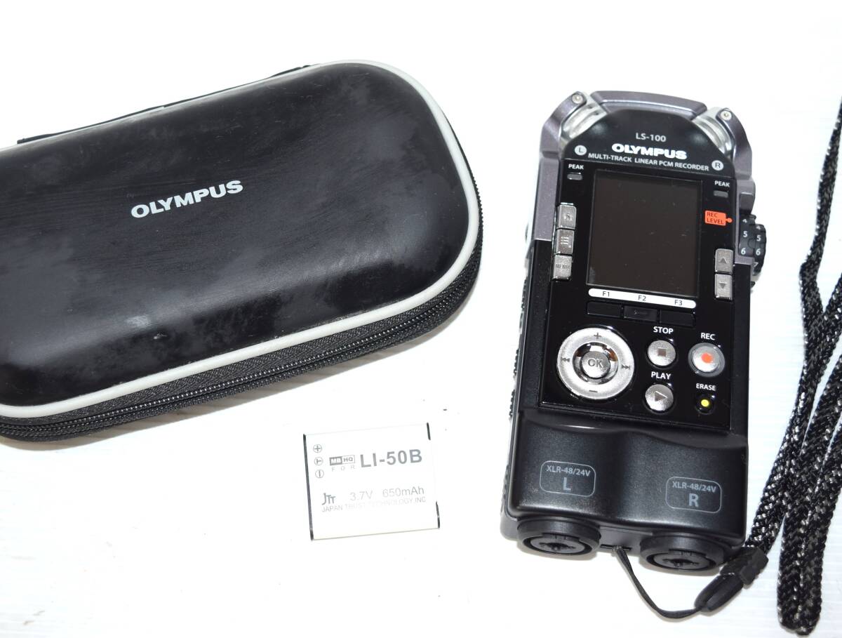 M OLYMPUS オリンパス マルチトラックリニアPCMレコーダー LS-100 音楽録音 ブラック 