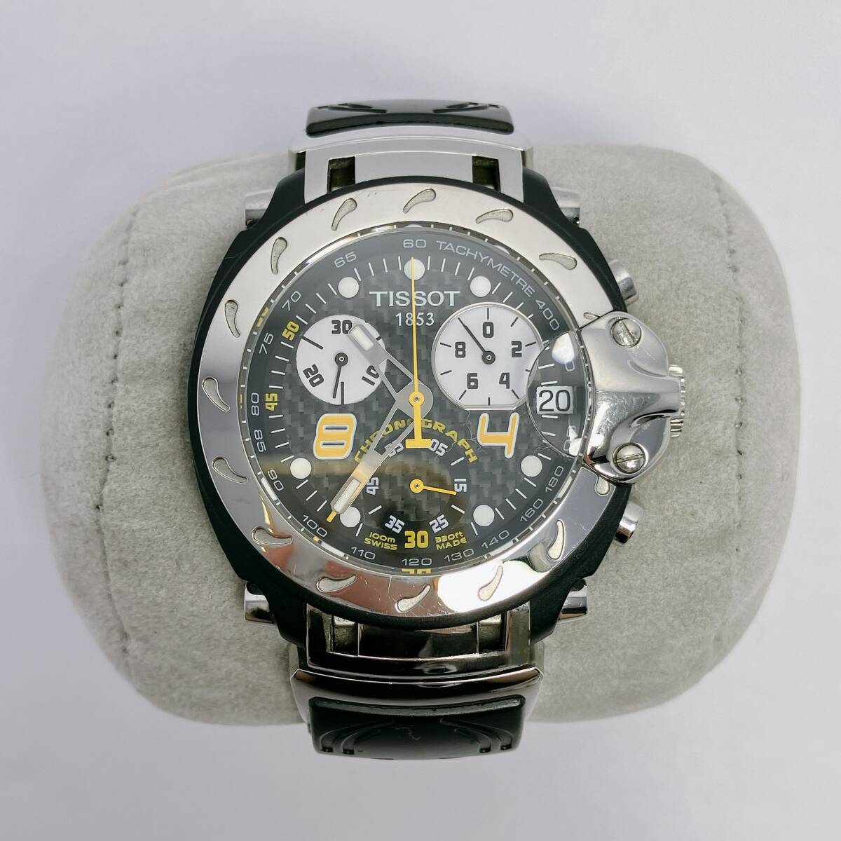3418◯ 可動中 TISSOT ティソ T-Race Moto GP ワールドチャンピオンシップ エディション クォーツ クロノグラフ T011417A 腕時計 
