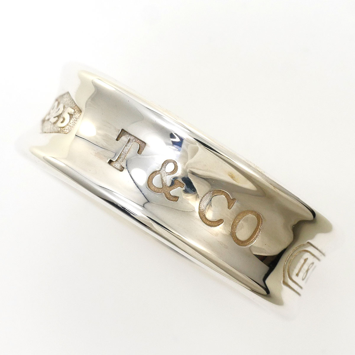 ティファニー TIFFANY&Co. 1837 シルバー925 リング・指輪 9.5号 総重量約6.9g ジュエリー 中古 美品 送料無料☆0315