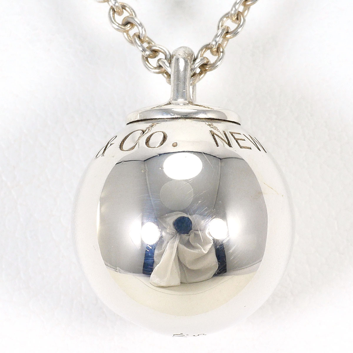 ティファニー TIFFANY&Co. ハードウェア ボール シルバー925 ネックレス 総重量約6.5g 約51cm ジュエリー 中古 美品 送料無料☆0315