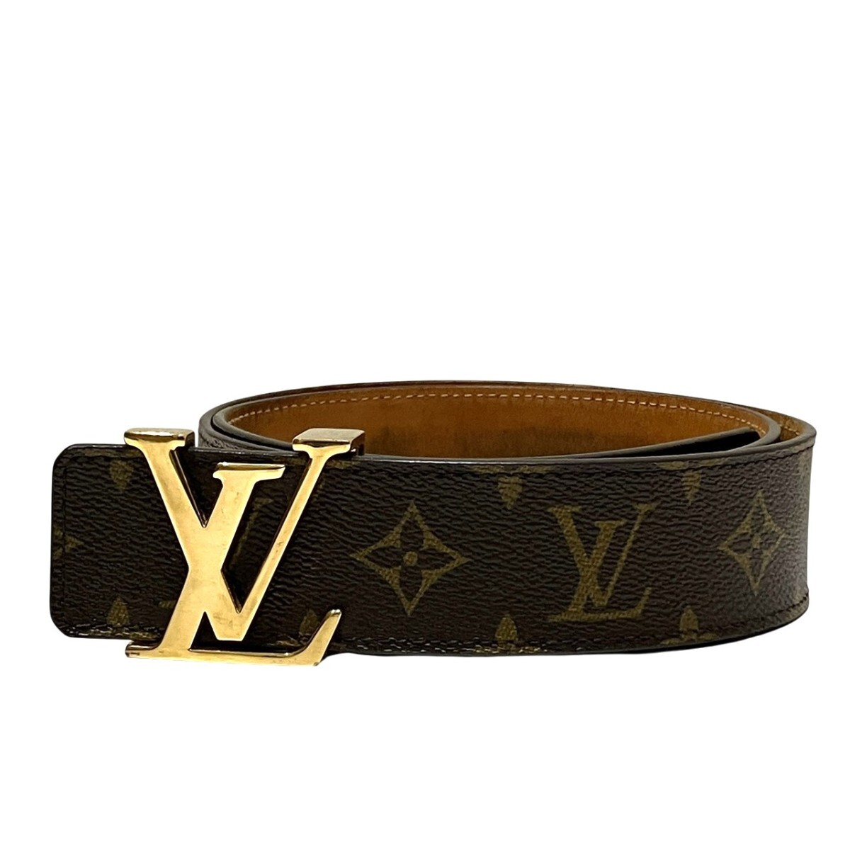 ルイ・ヴィトン LOUIS VUITTON サンチュール イニシアル ベルト モノグラム トアル地 M9608 中古☆0335
