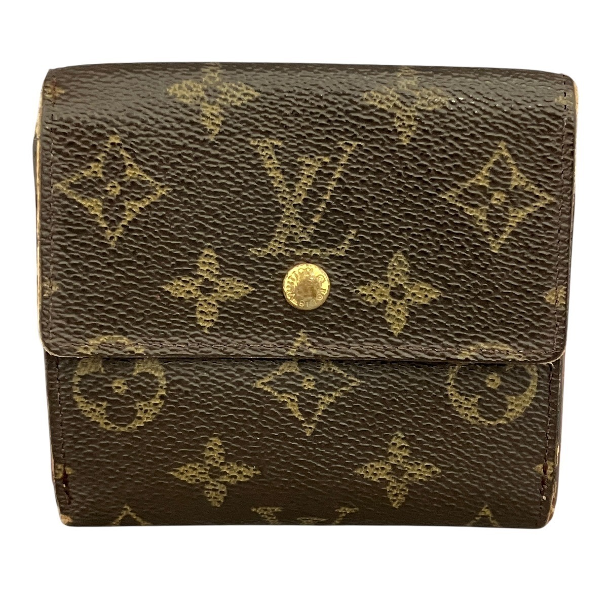 ルイ・ヴィトン LOUIS VUITTON ポルトモネ ビエ カルトクレディ 三つ折り財布 モノグラム トアル地 M61652 中古☆0340