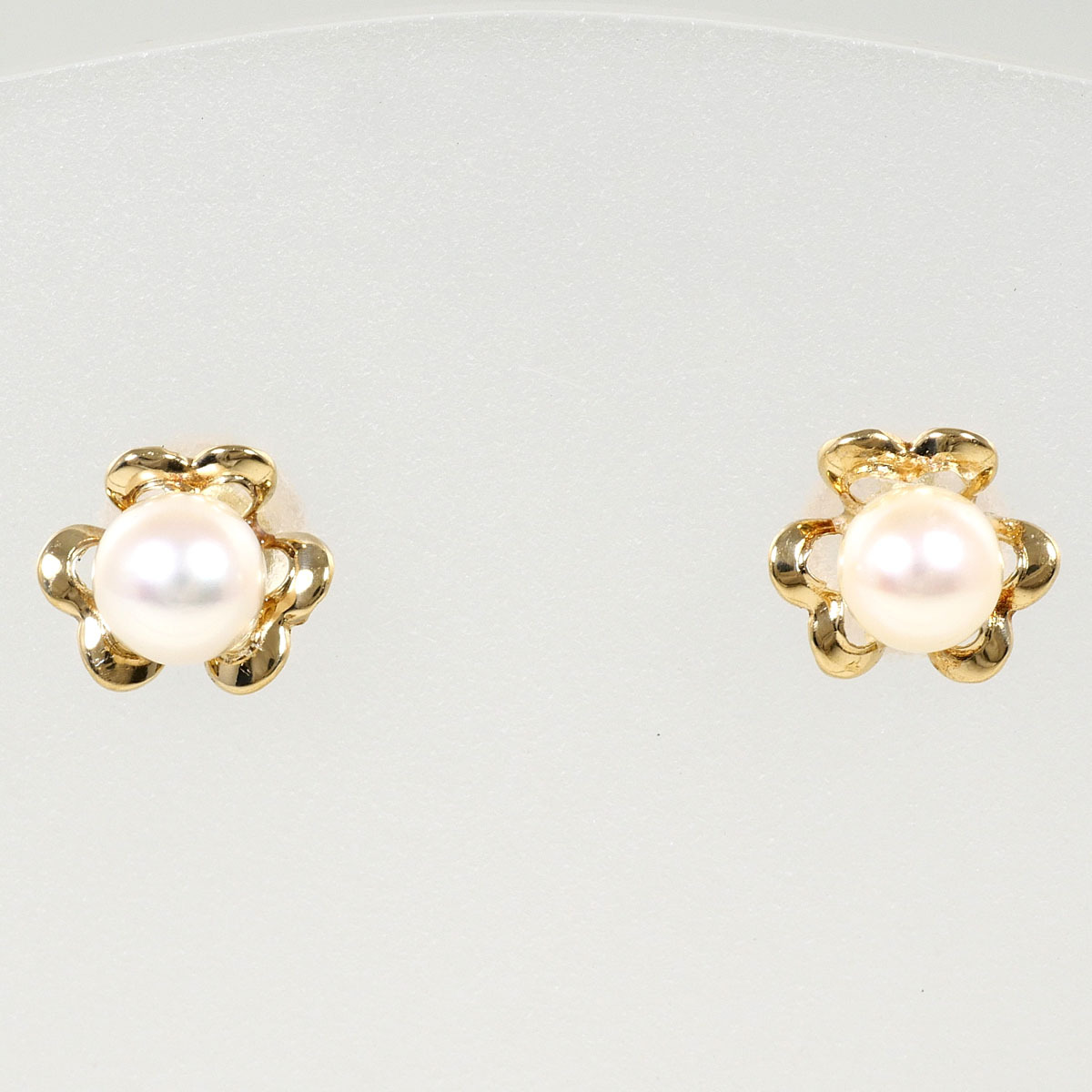 K18YG ピアス パール 総重量約0.4g ジュエリー 中古 美品 送料無料☆0315
