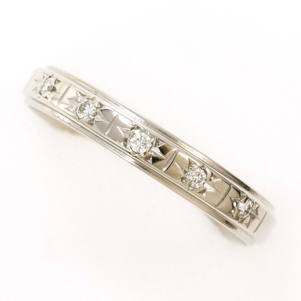 PT900 リング 指輪 13号 ダイヤ 0.05 総重量約2.5g 中古 美品 送料無料 ☆0338