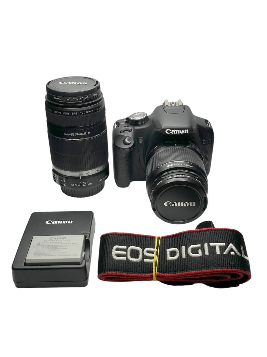 Canon EOSKiss X3 EFS 18-55mm / EFS 55-250mm キャノン デジタル一眼レフ ダブルズームセット 稼働品 //AM106602