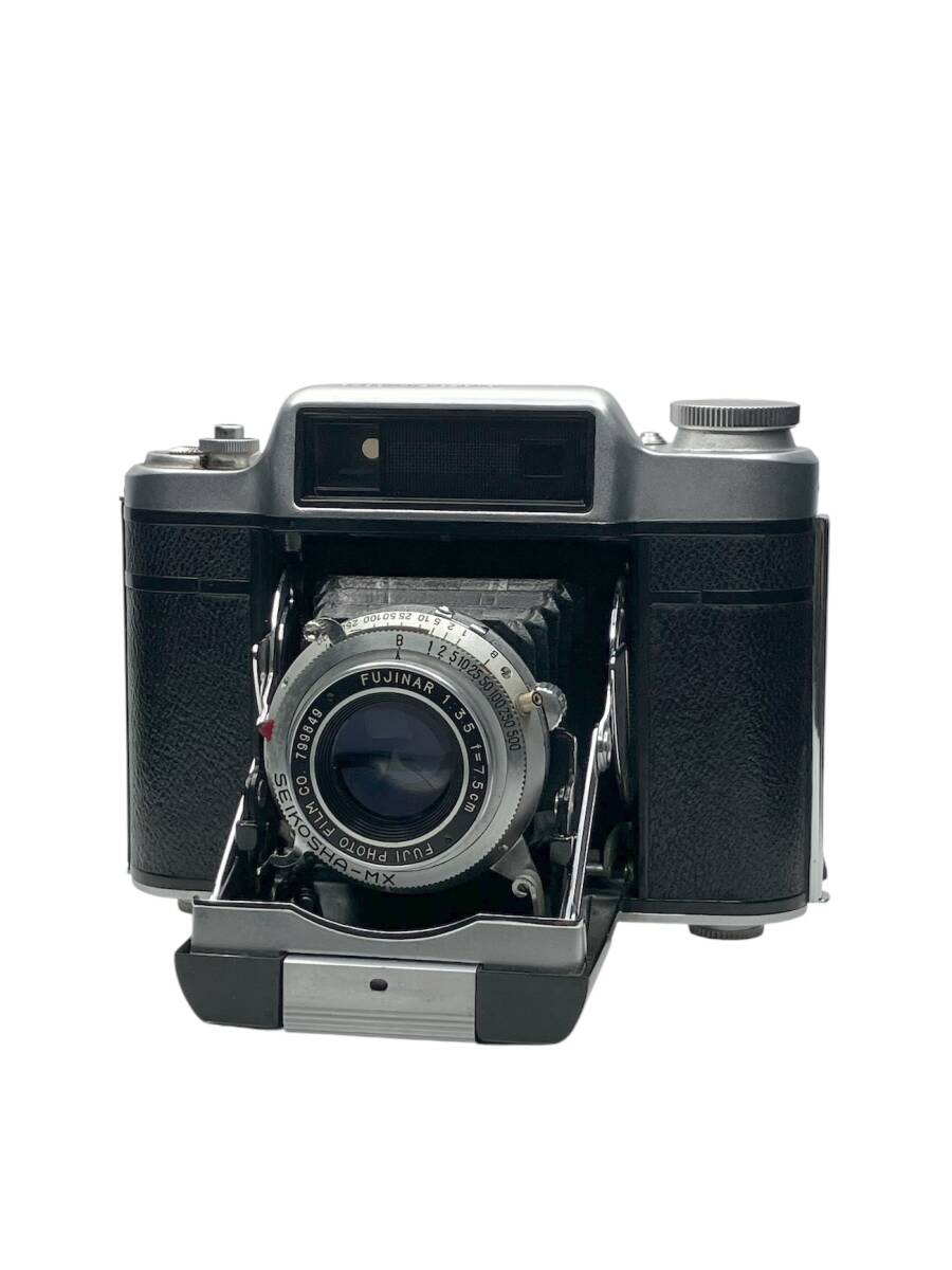 FUJI PHOTO FILM CO. SUPER FUJICA-6 FUJINAR 7.5cm F3.5 富士フイルム スプリングカメラ 6X6 中判 稼働品 //AM138301