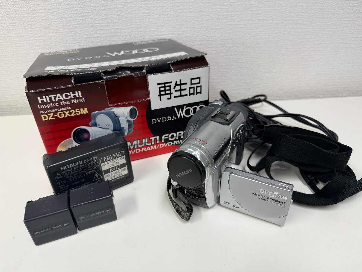 T051-X3-73527 日立 HITACHI DZ-GX25M デジタルビデオカメラ f=4.5～45.0mm Φ34mm 現状品②大阪