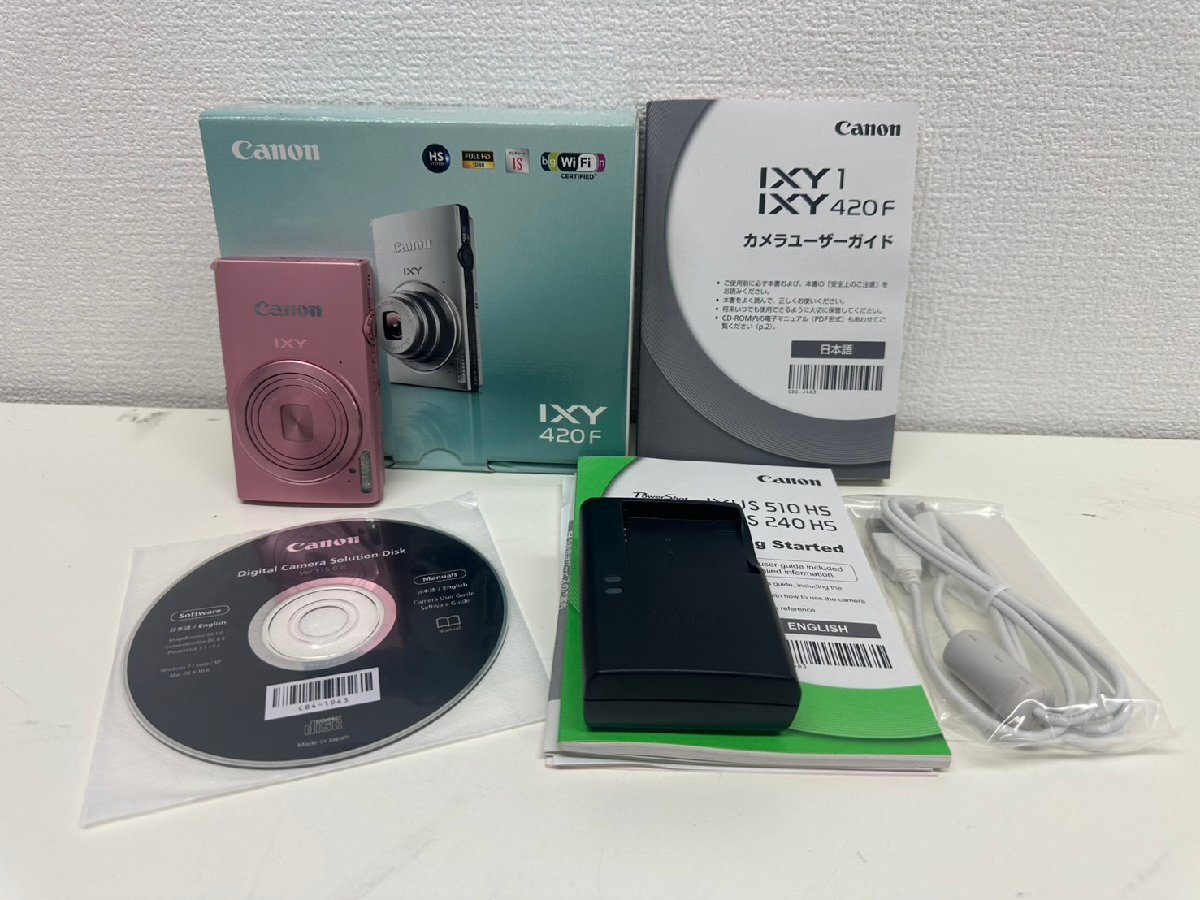 U035-N50C-28 Canon キャノン IXY 420F PC1739 FULL HD コンパクトデジタルカメラ 現状品①大阪