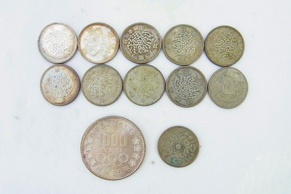 C183-Y20-6247◎ 1000円 1枚 / 100円 11枚 銀貨 硬貨 現状品③ 渋谷 ◎