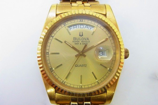 C201-N41-4343◎ BULOVA ブローバ メンズ クォーツ 腕時計 現状品③ 渋谷 ◎